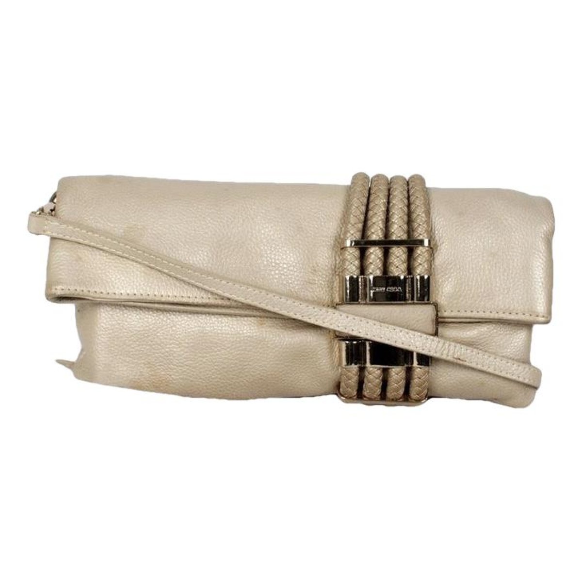 Chandra leather clutch bag