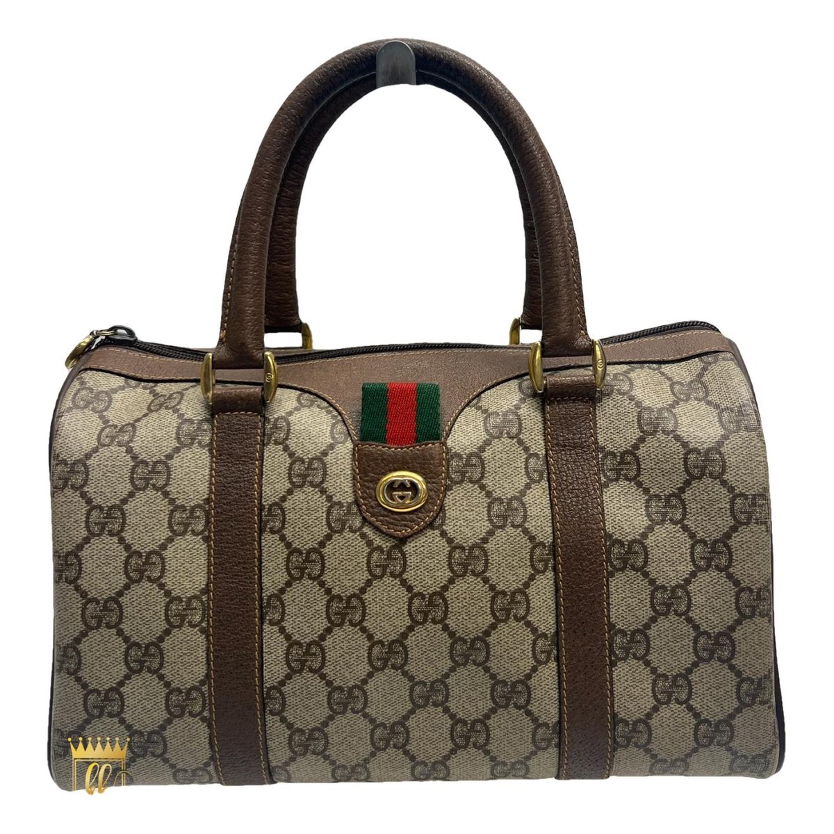 Boston leather handbag