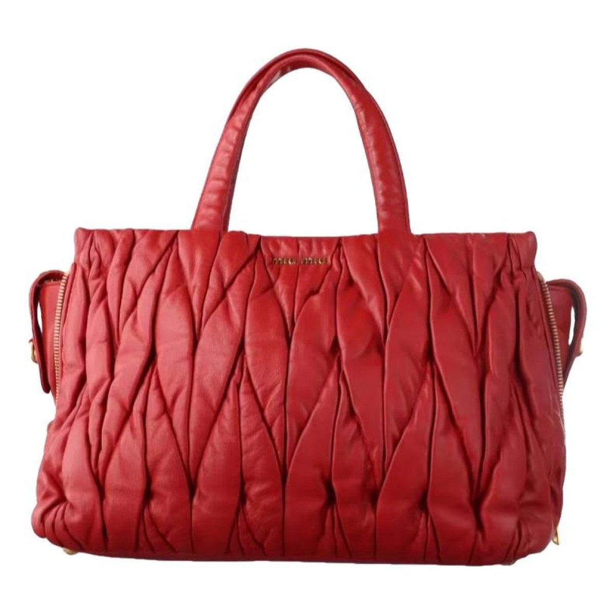 Miu Wander leather handbag