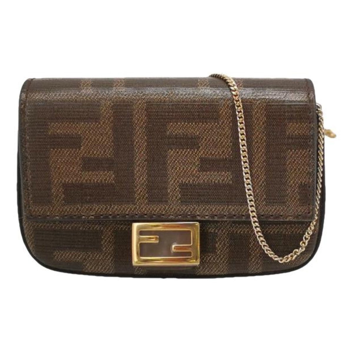 Baguette Chain leather handbag