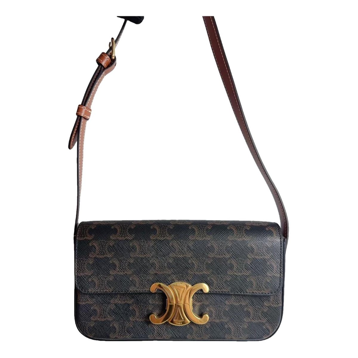 Triomphe Long leather handbag