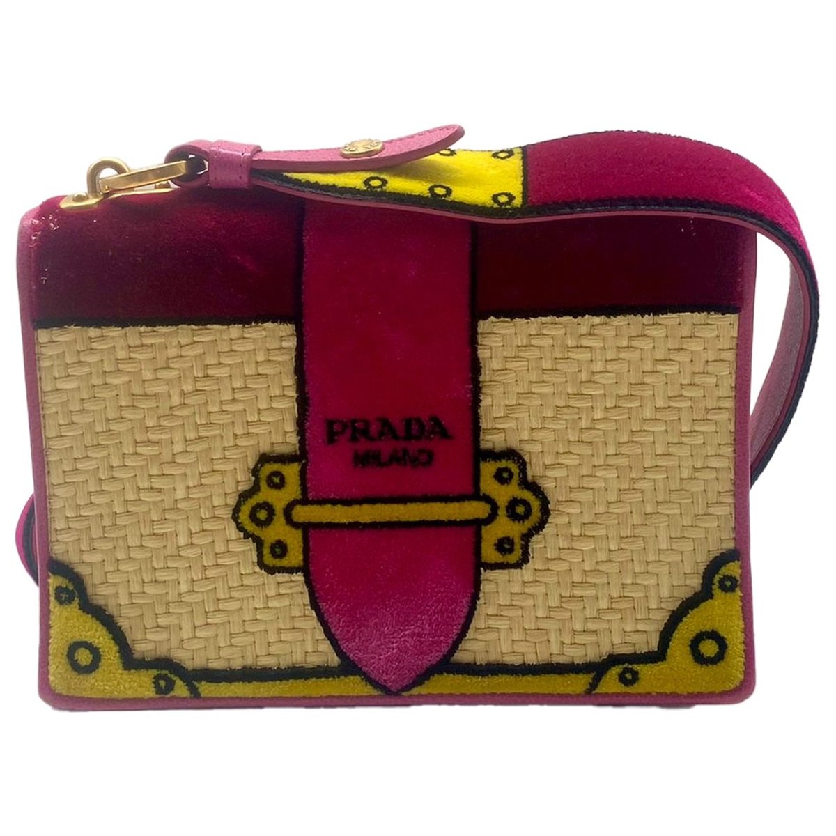 Cahier velvet crossbody bag