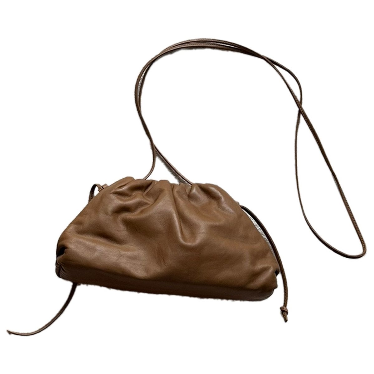 Pouch leather clutch bag