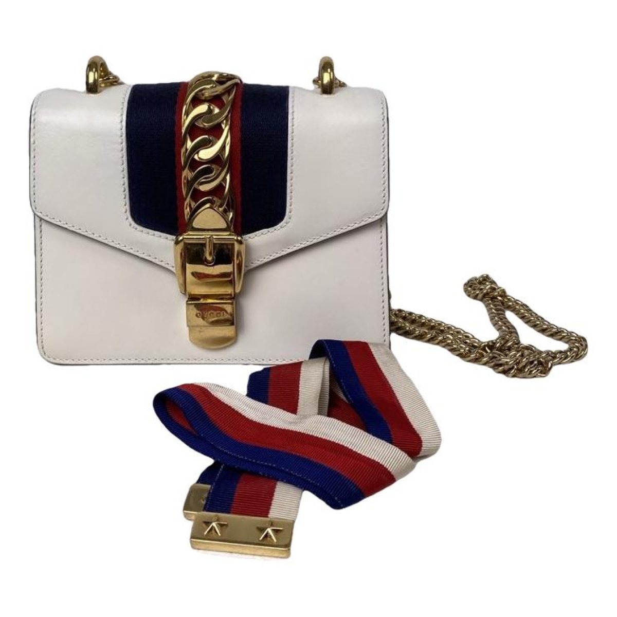 Sylvie Flap Chain leather crossbody bag