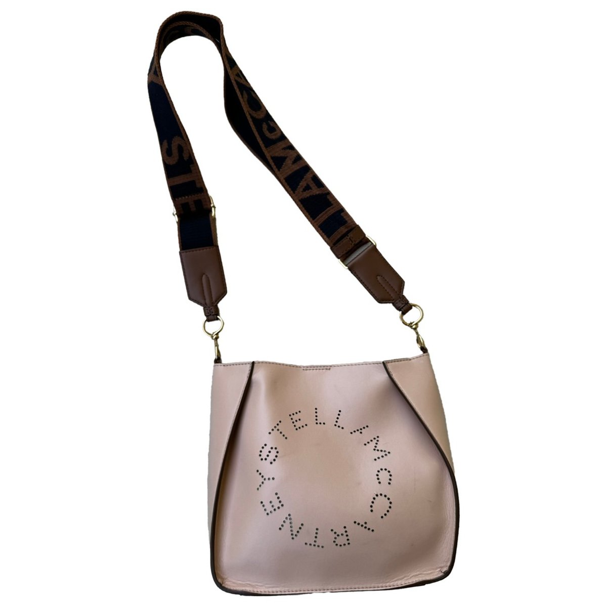 Logo leather handbag