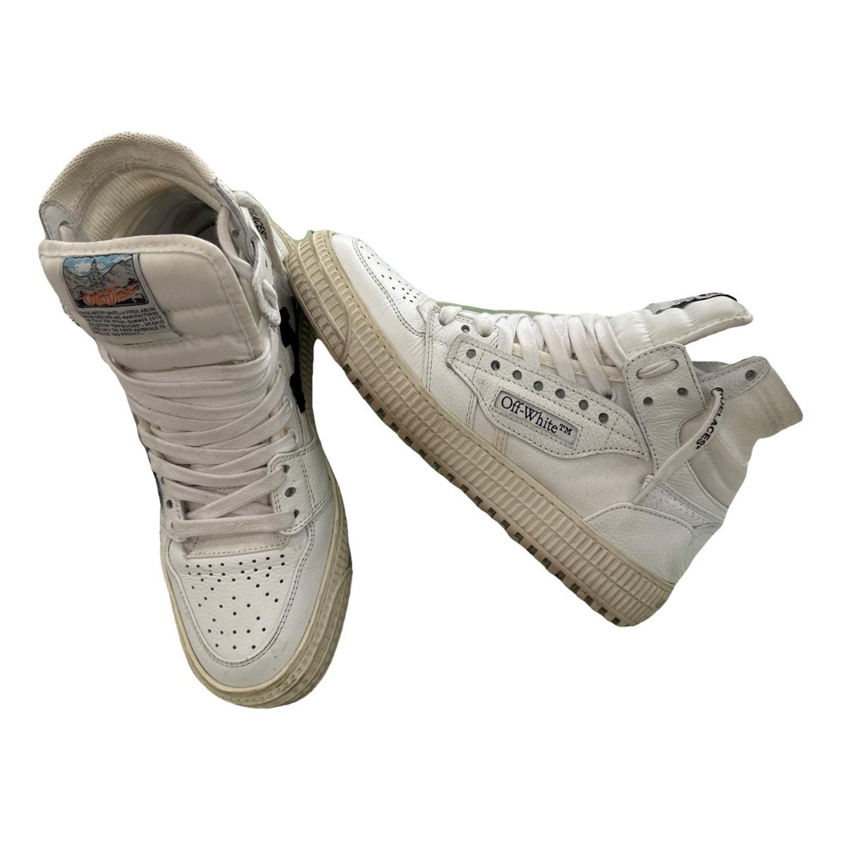 Off-Court leather trainers