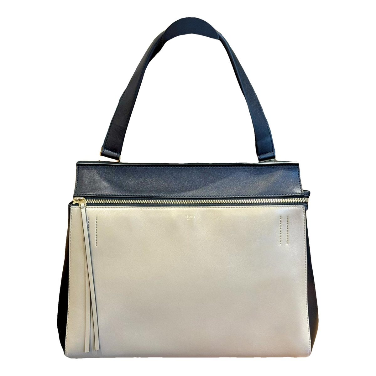Edge leather handbag