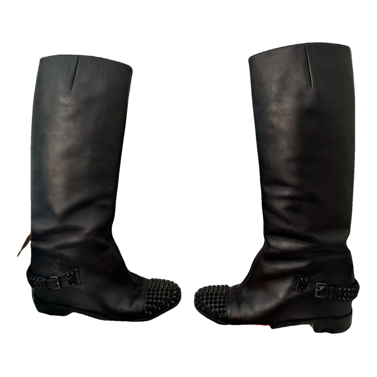 Egoutina leather biker boots