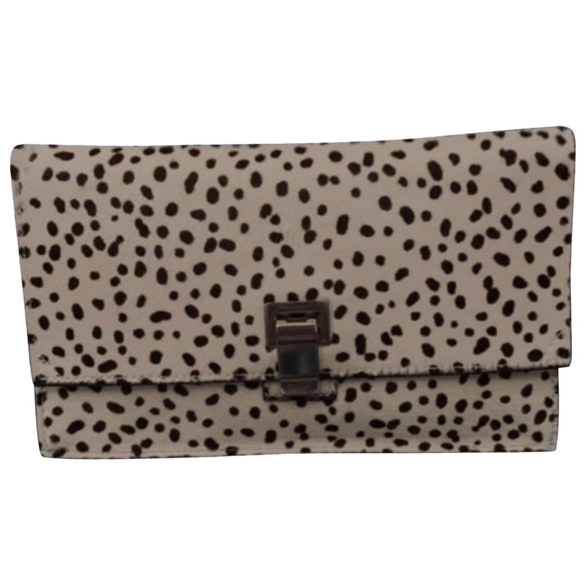 Lunch leather clutch bag