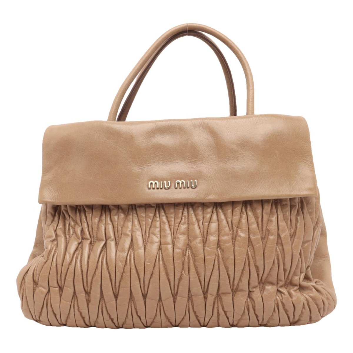 Miu Wander leather handbag
