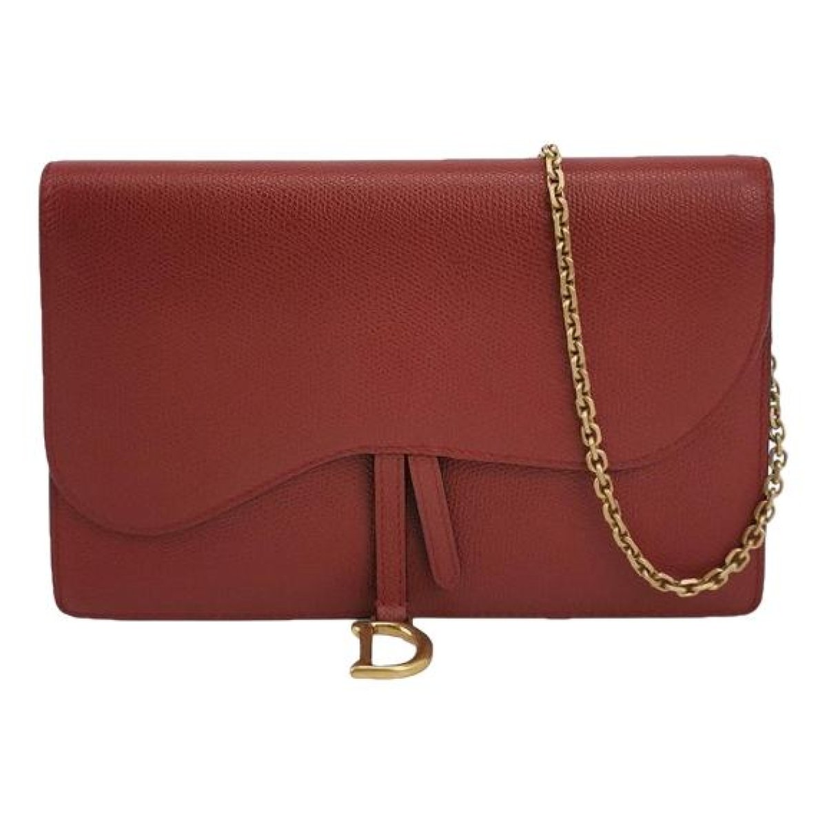 Saddle Wallet On Chain leather crossbody bag