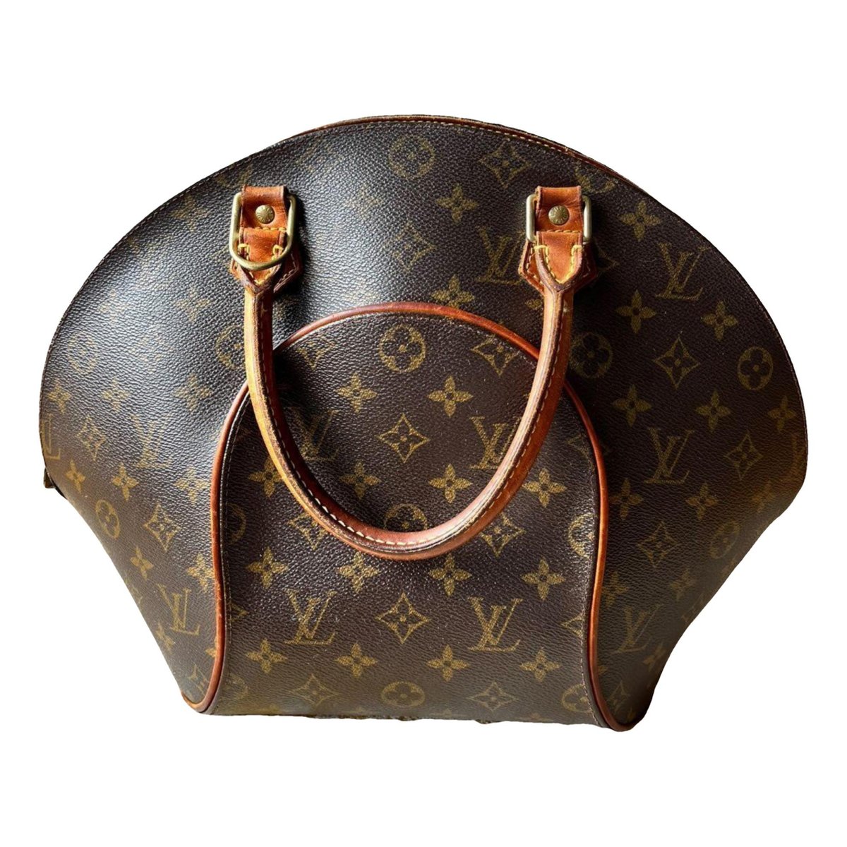 Ellipse leather handbag