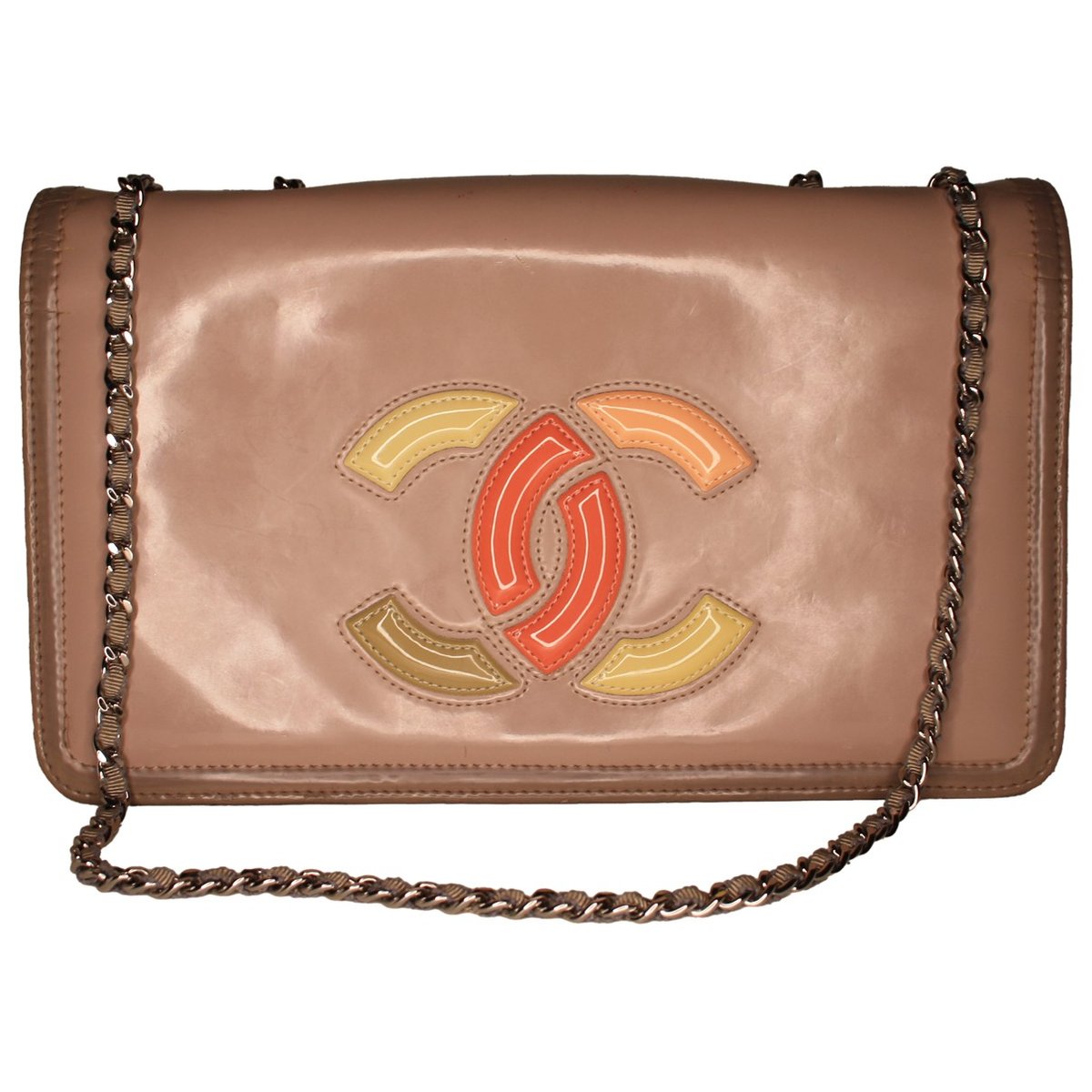 Wallet On Chain Double C leather handbag