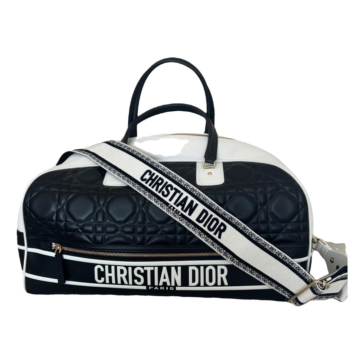 Dior Vibe Zip Bowling leather bowling bag