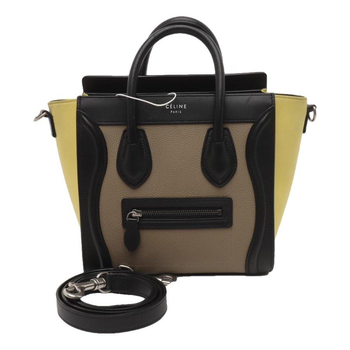 Nano Luggage leather crossbody bag