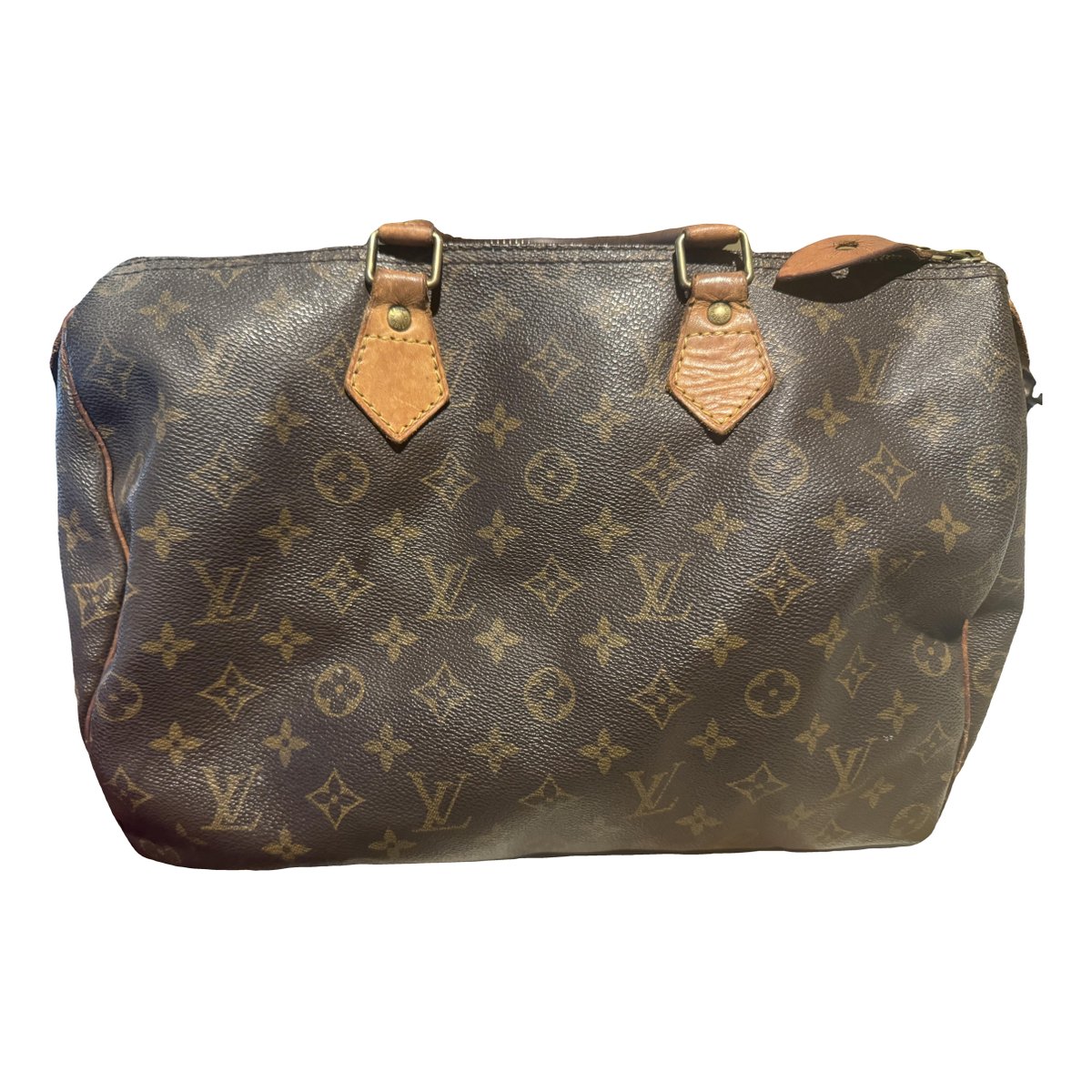 Artsy leather handbag
