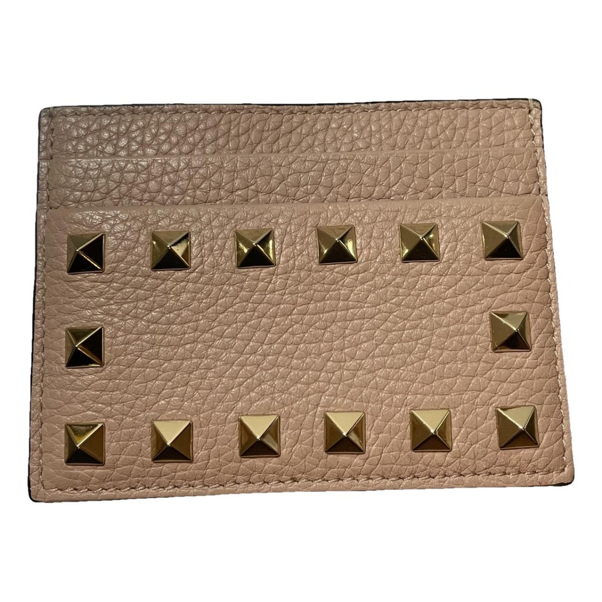 Rockstud leather wallet