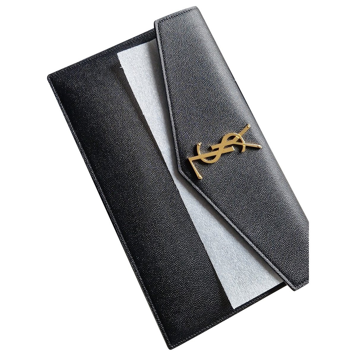 Uptown leather clutch bag