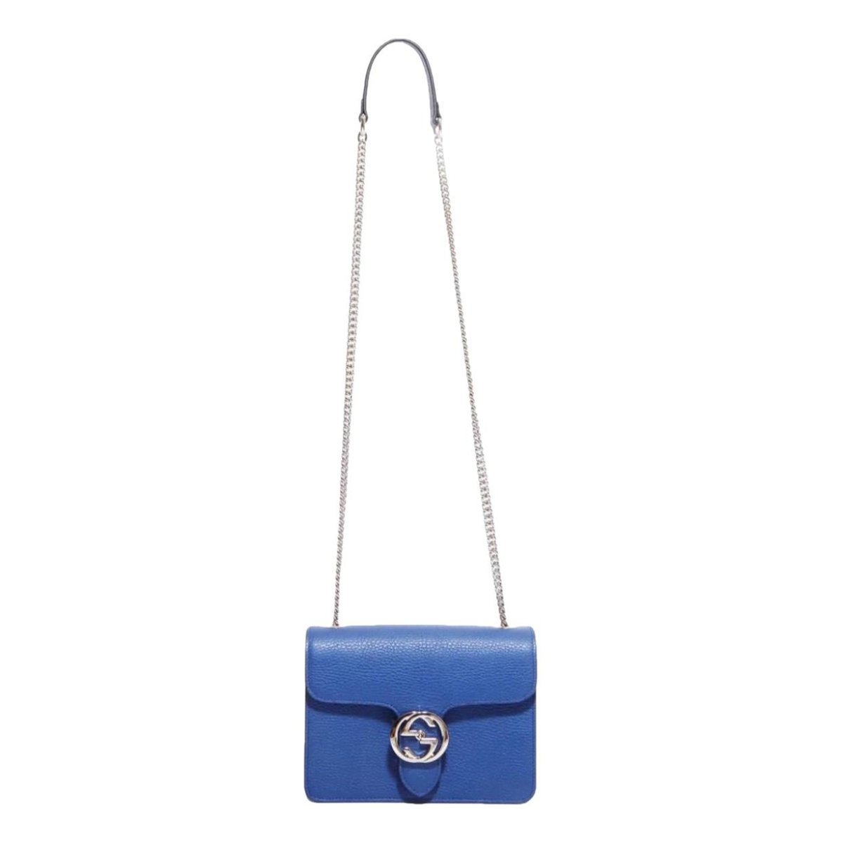 Interlocking leather handbag