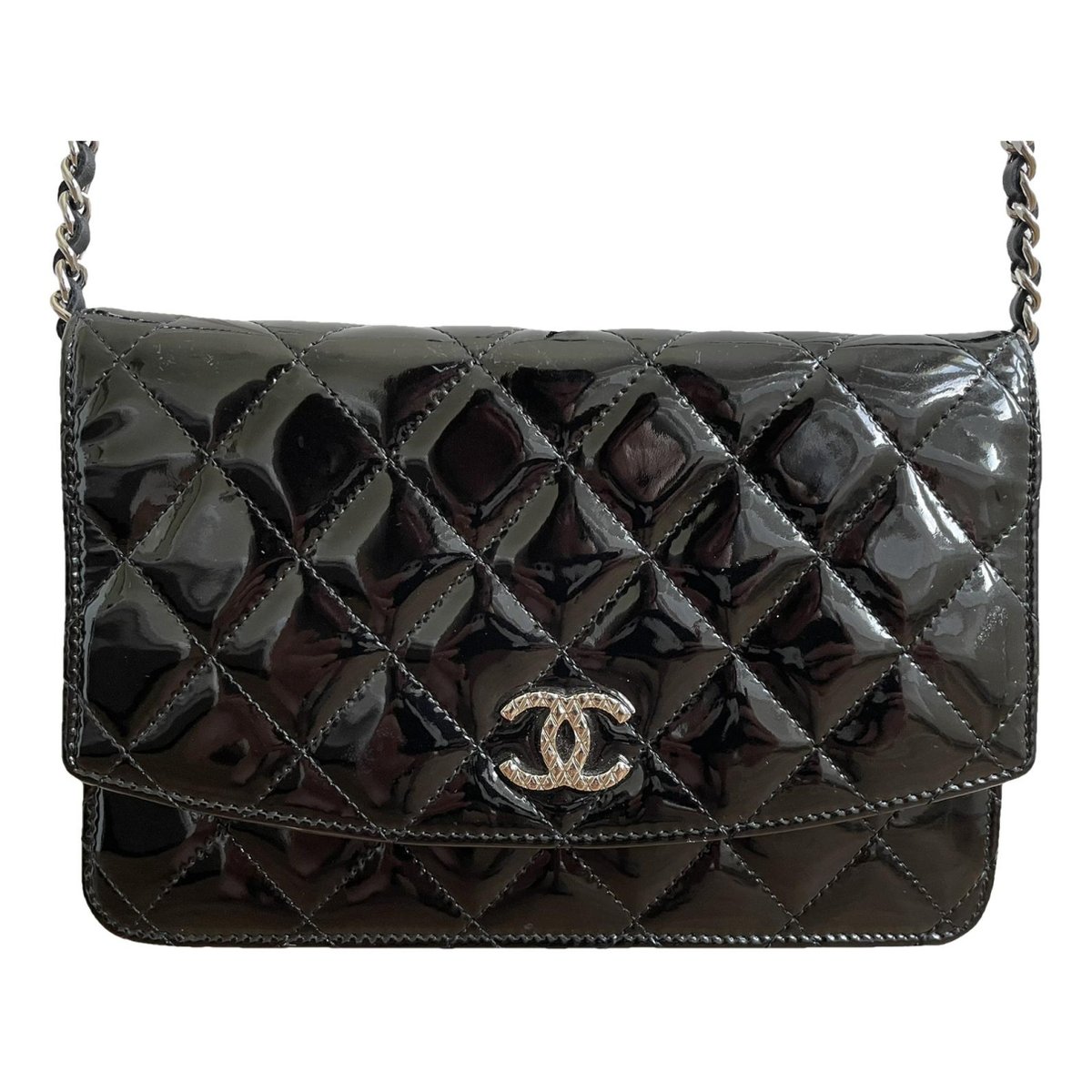 Wallet On Chain Timeless/Classique patent leather crossbody bag