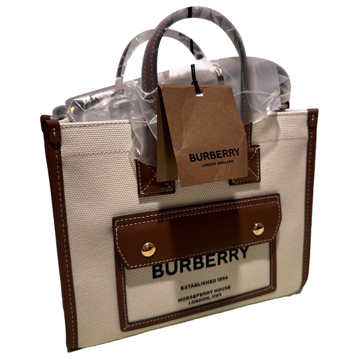 Pocket Medium leather handbag