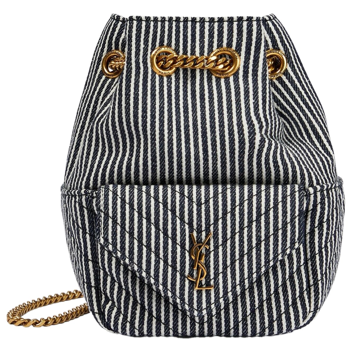Monogram bucket cloth handbag