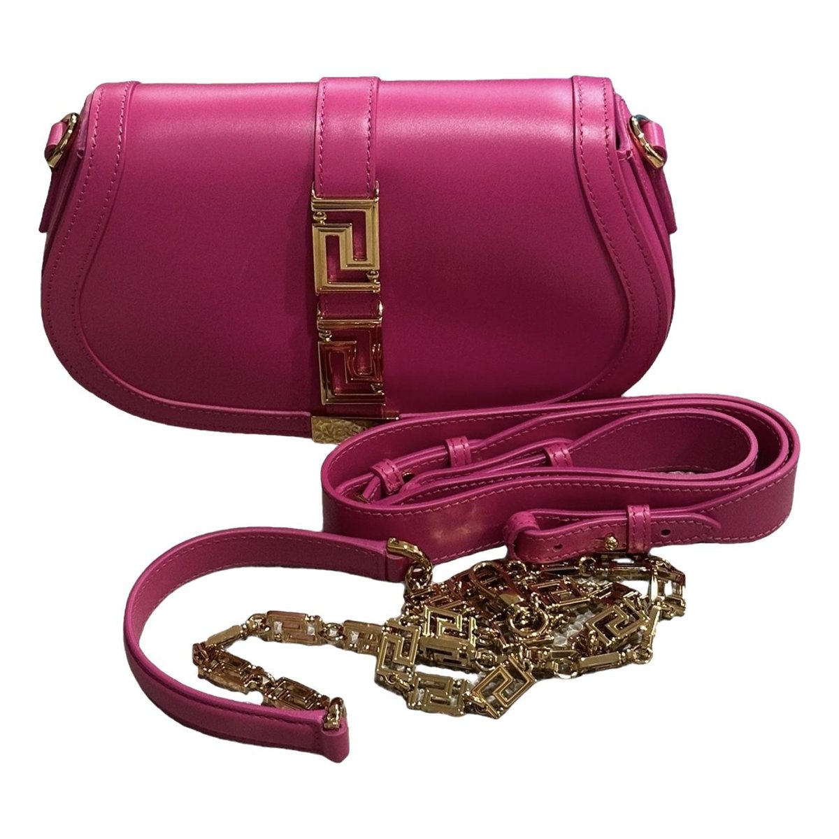 Greca Goddess leather handbag