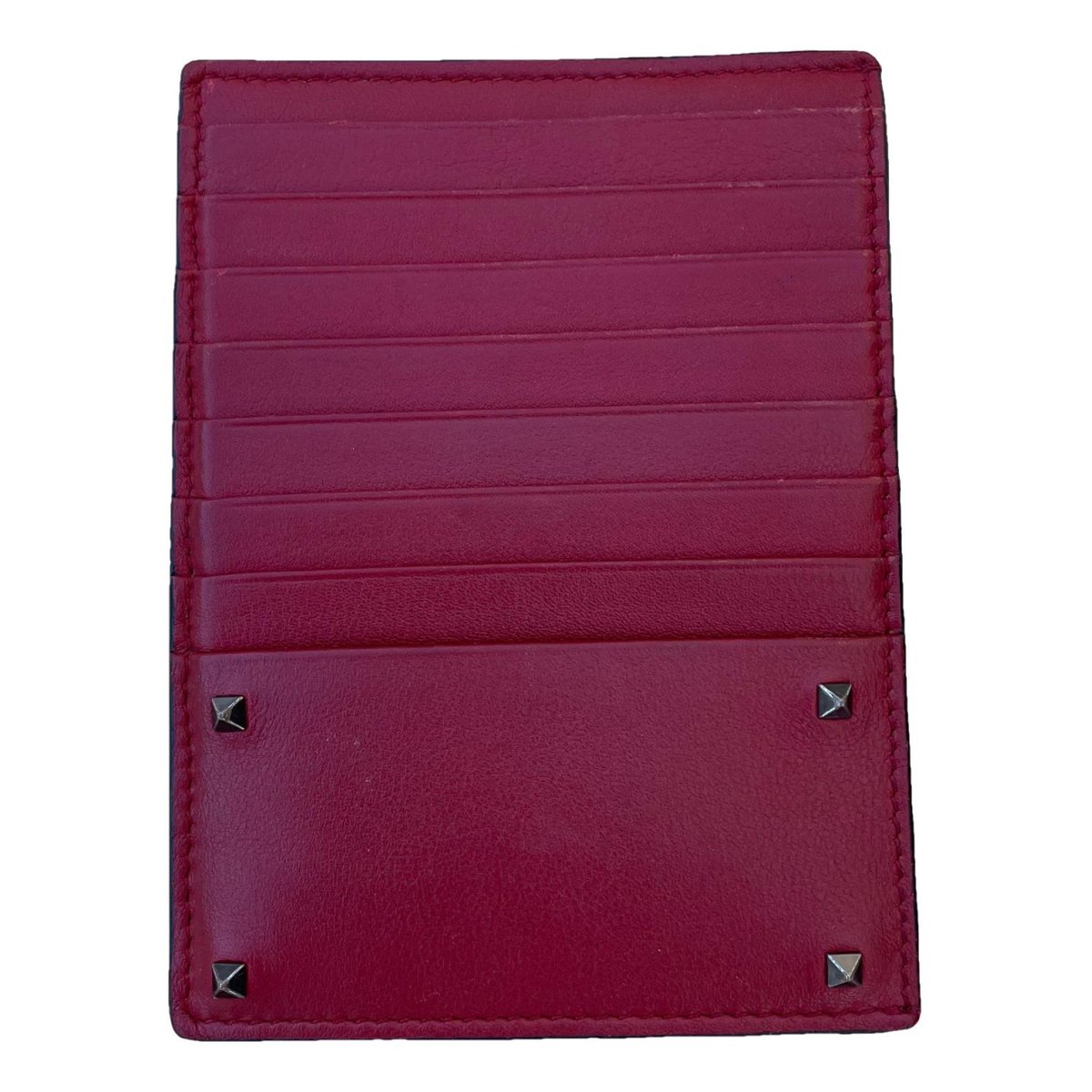 Rockstud leather wallet