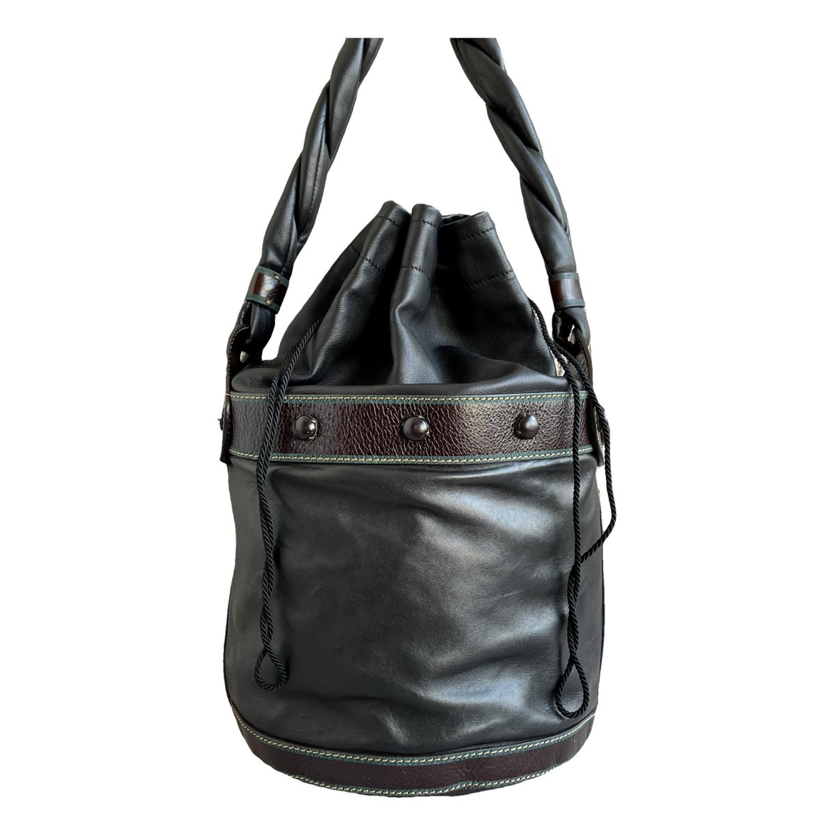 Palazzo Bucket leather handbag