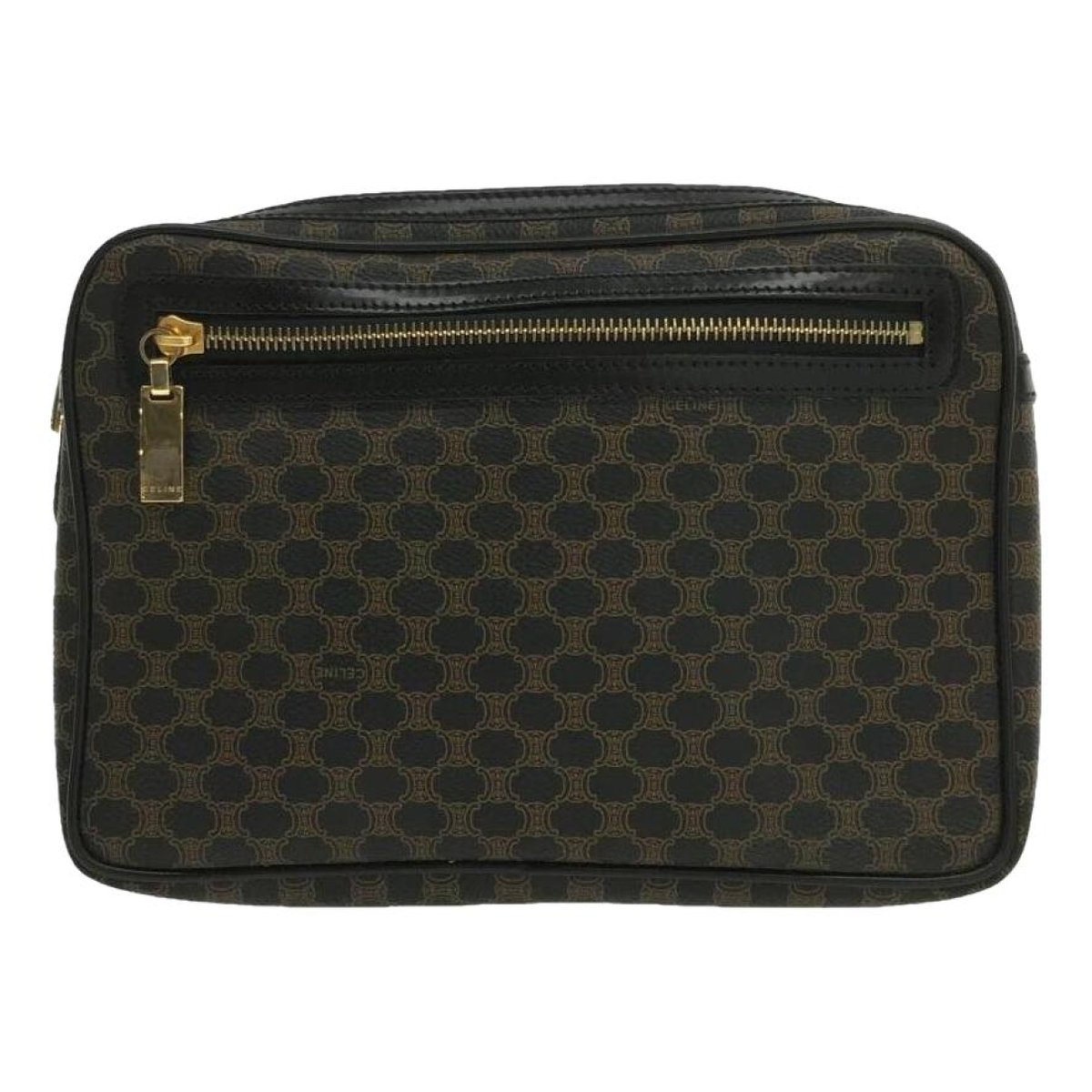 Frame vinyl clutch bag