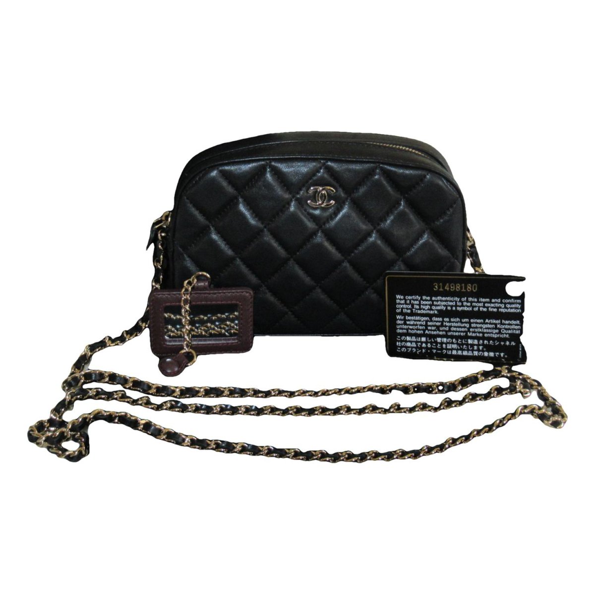 Camera leather mini bag