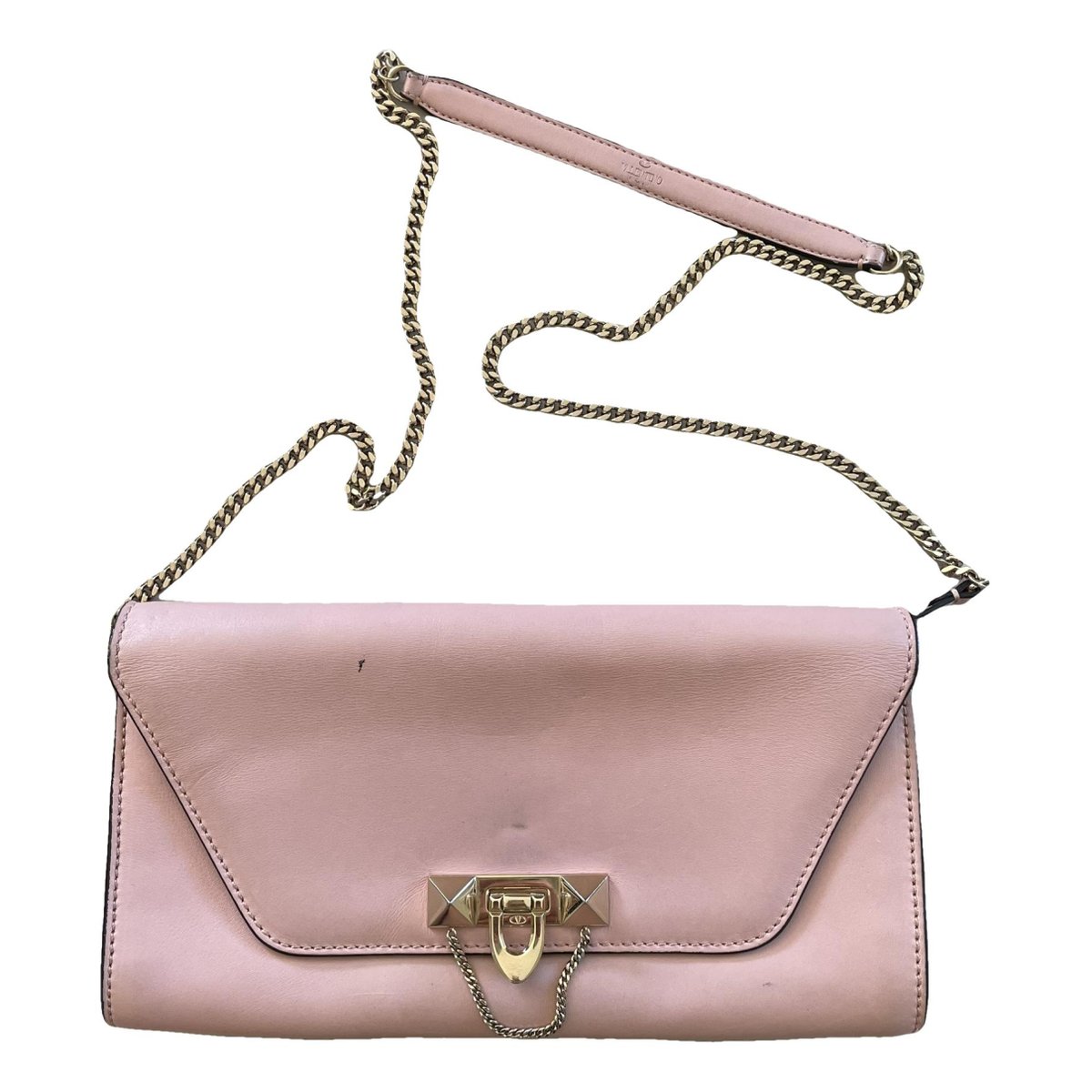 Demilune leather handbag