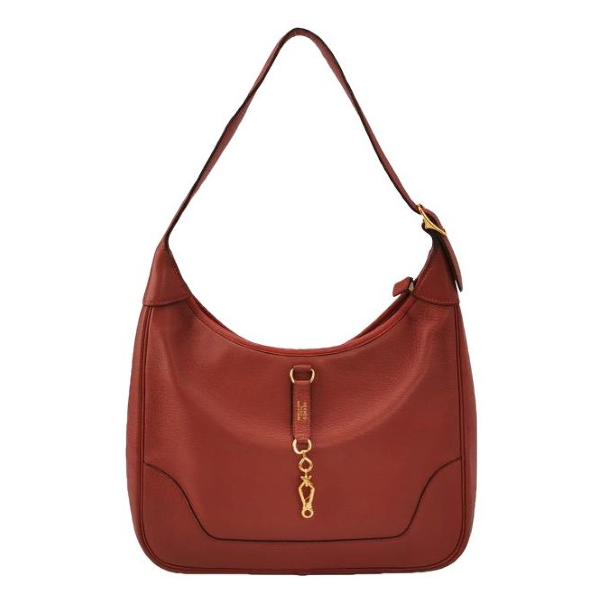 Trim leather handbag