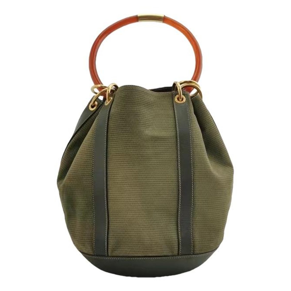 Vintage Bamboo Hobo leather handbag
