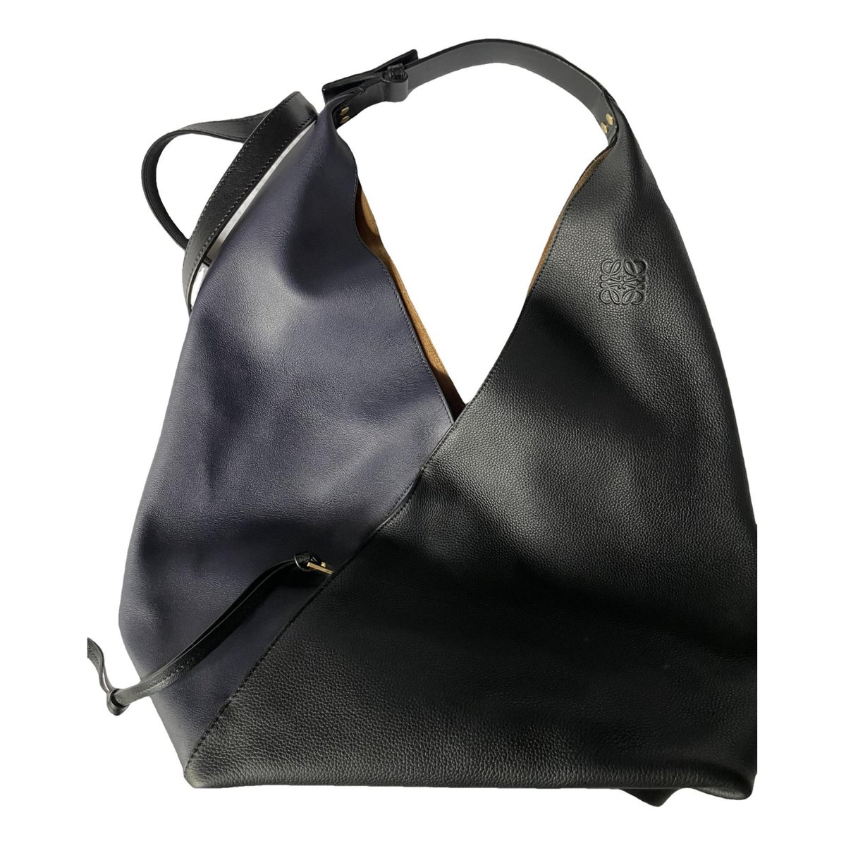 Midnight leather handbag