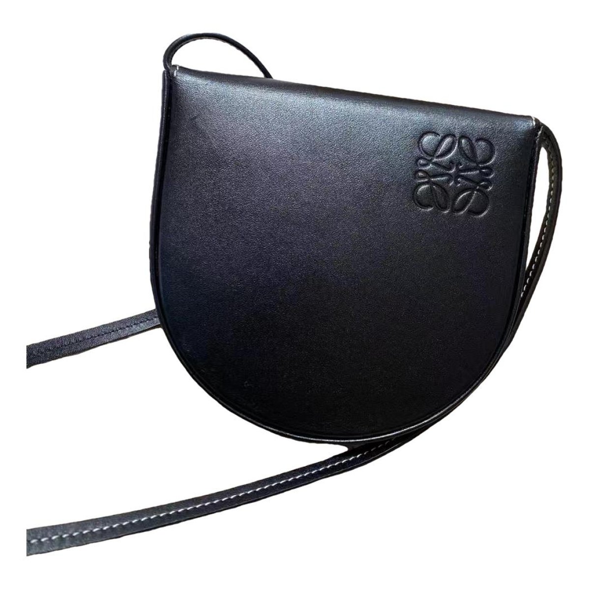 Heel leather crossbody bag