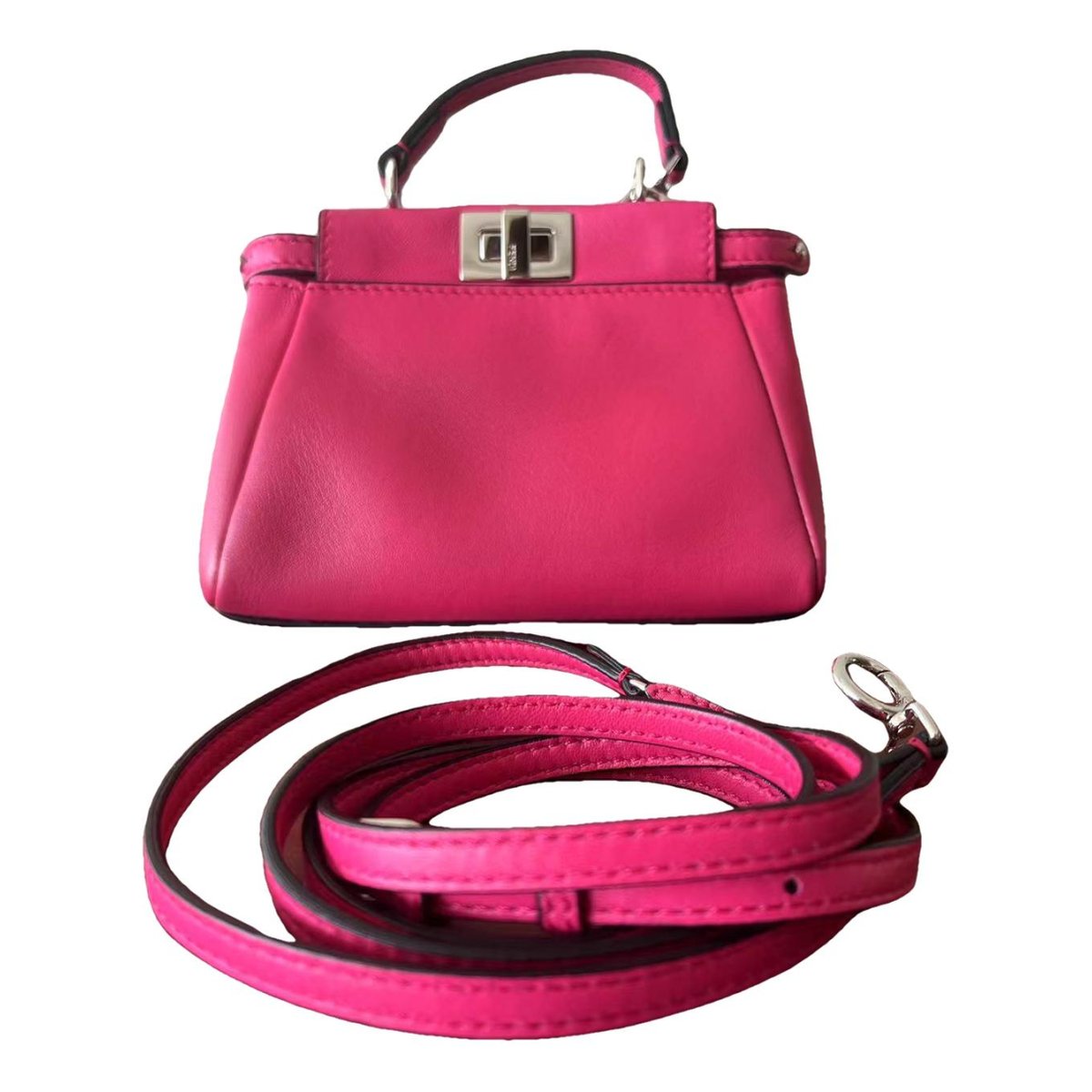 Peekaboo leather handbag