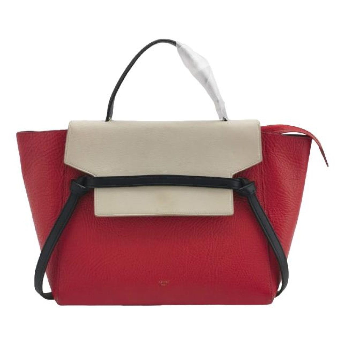 Belt leather handbag