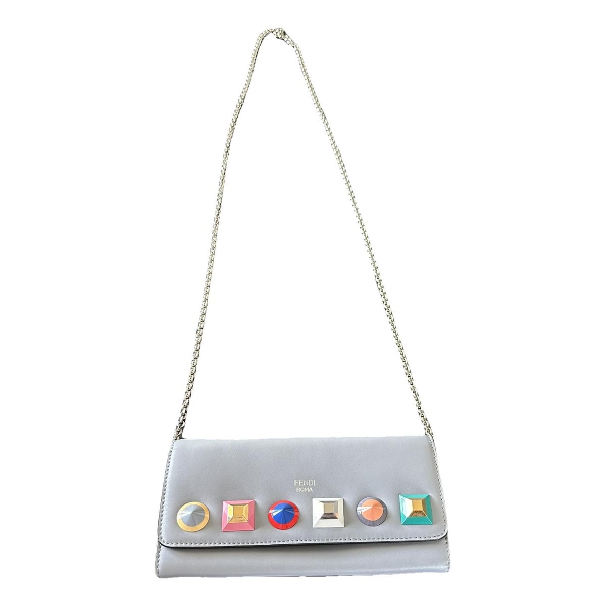 Wallet On Chain leather crossbody bag