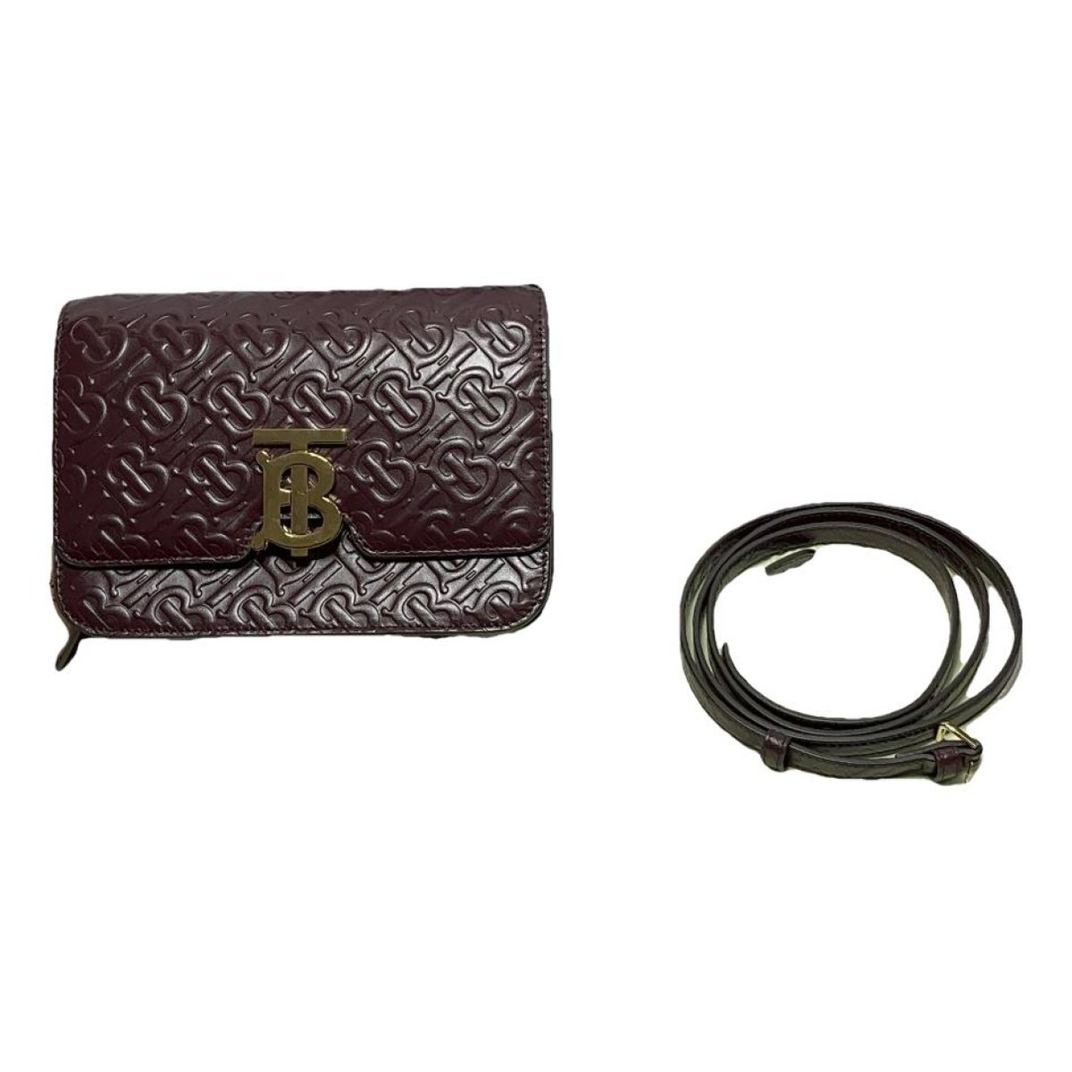 TB Bag Medium leather crossbody bag