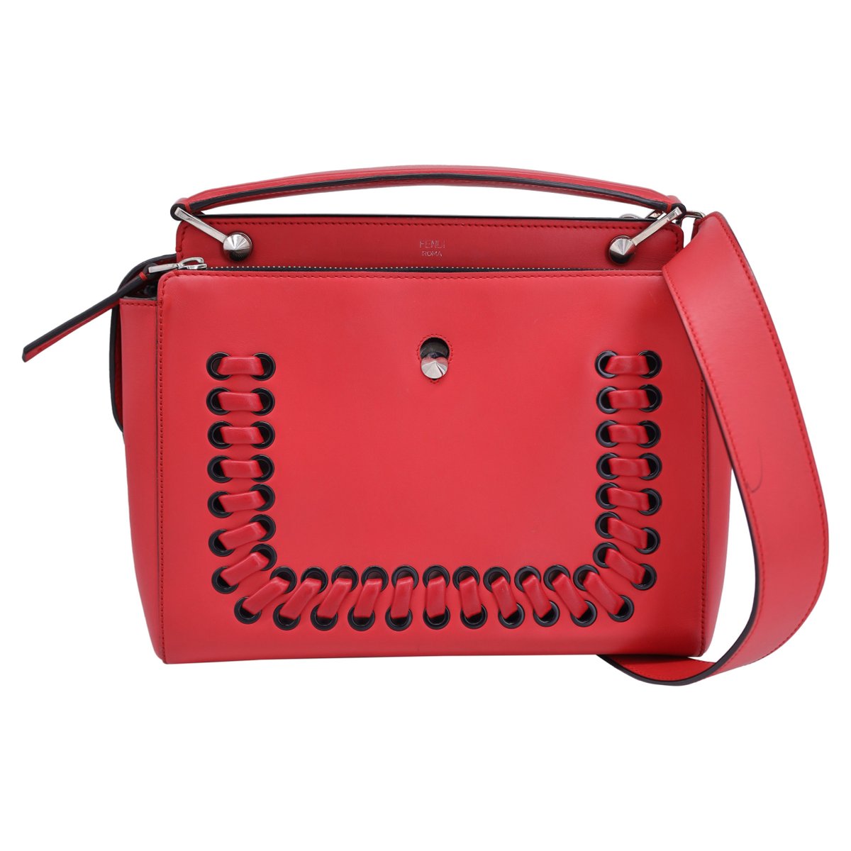 Dot Com leather handbag