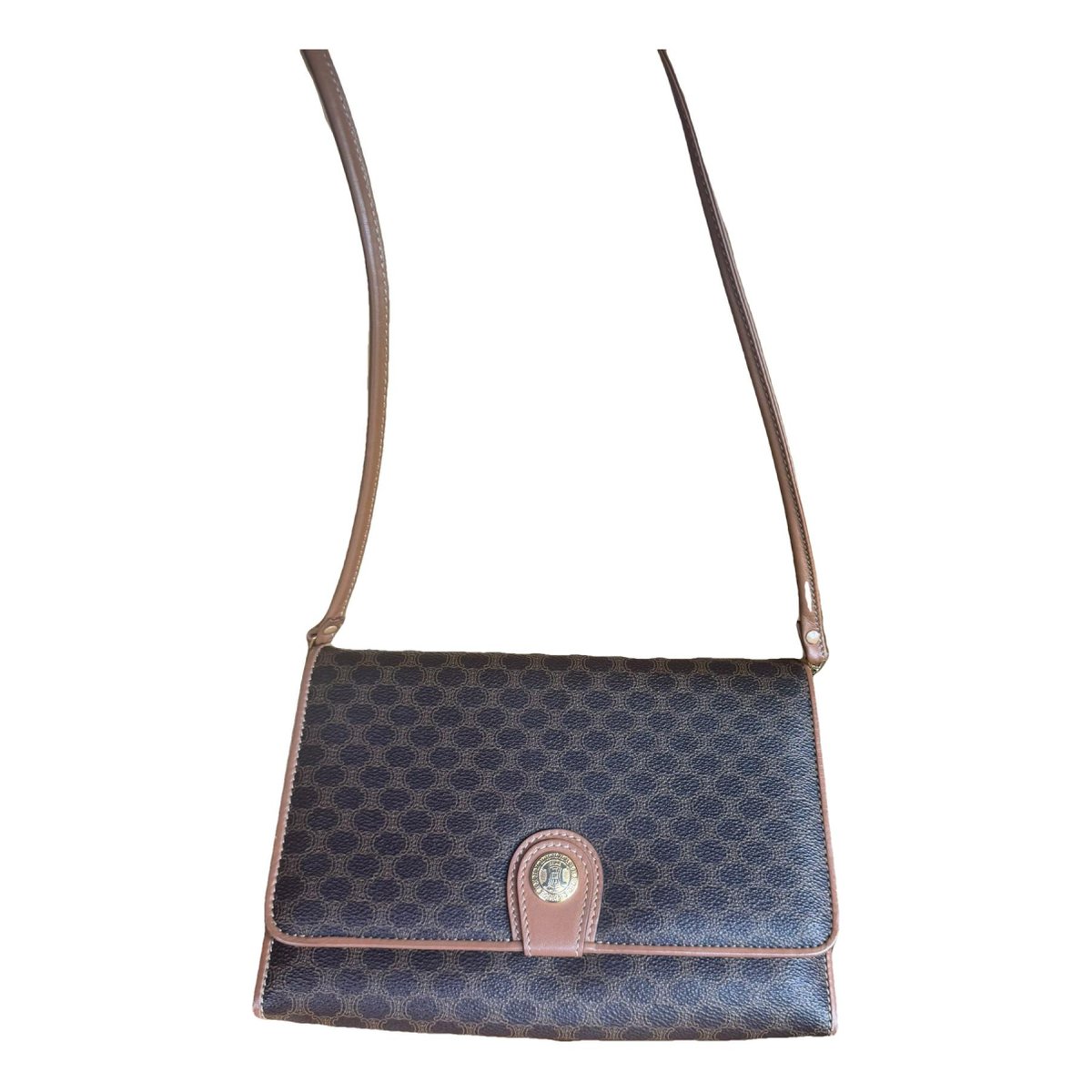 Triomphe Vintage leather crossbody bag