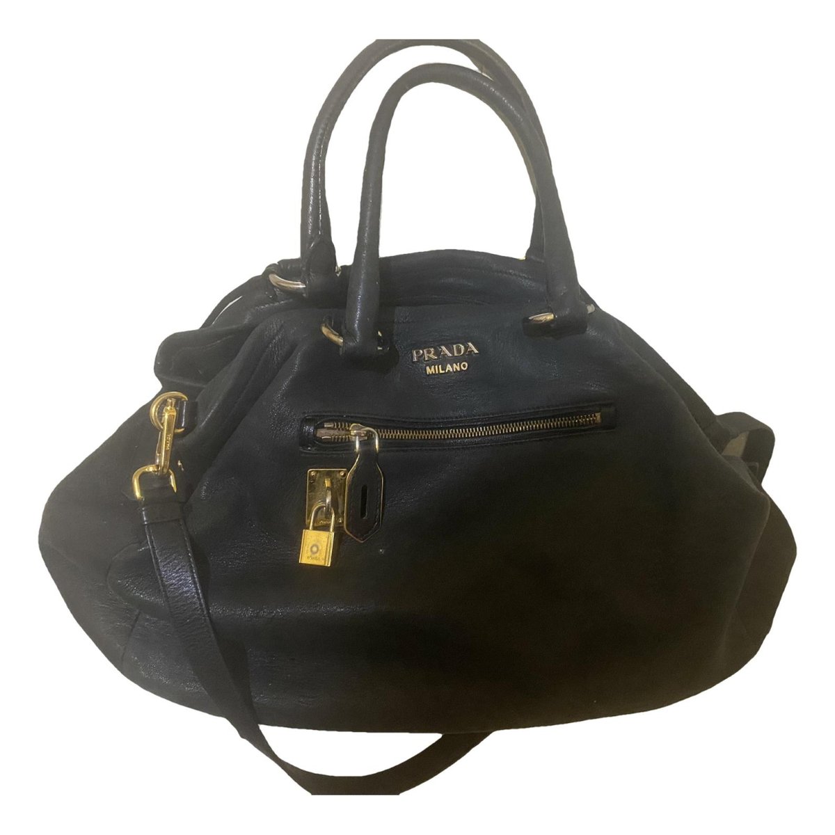 Madras leather handbag