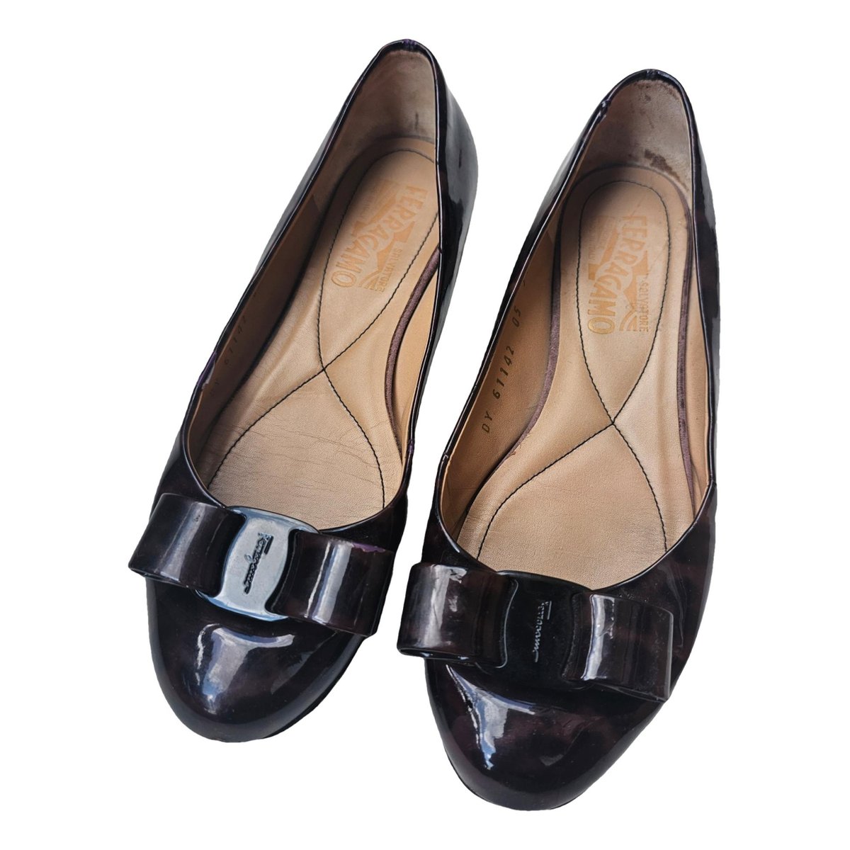 Vara patent leather ballet flats
