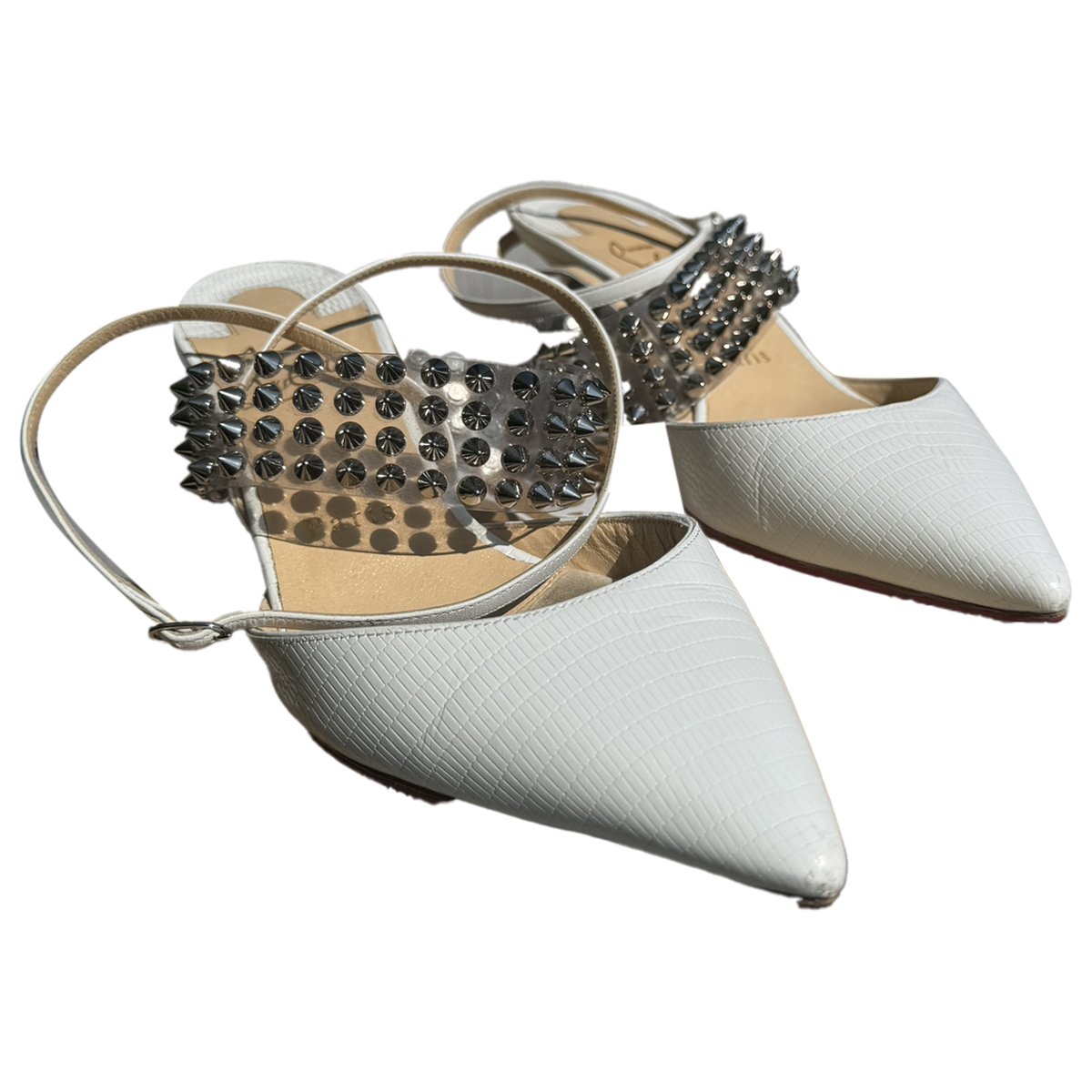 Nosy Spikes leather heels