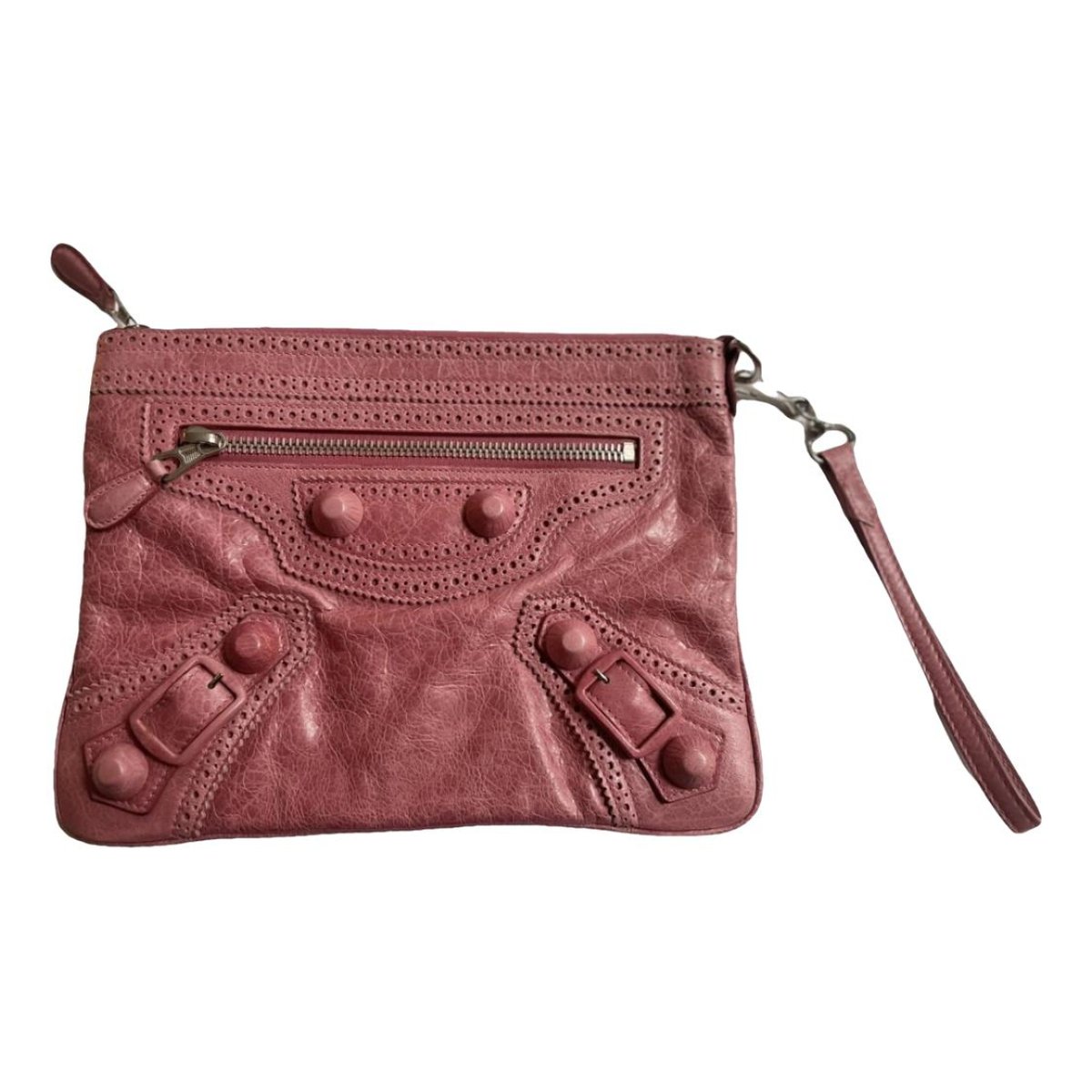 Envelop leather clutch bag
