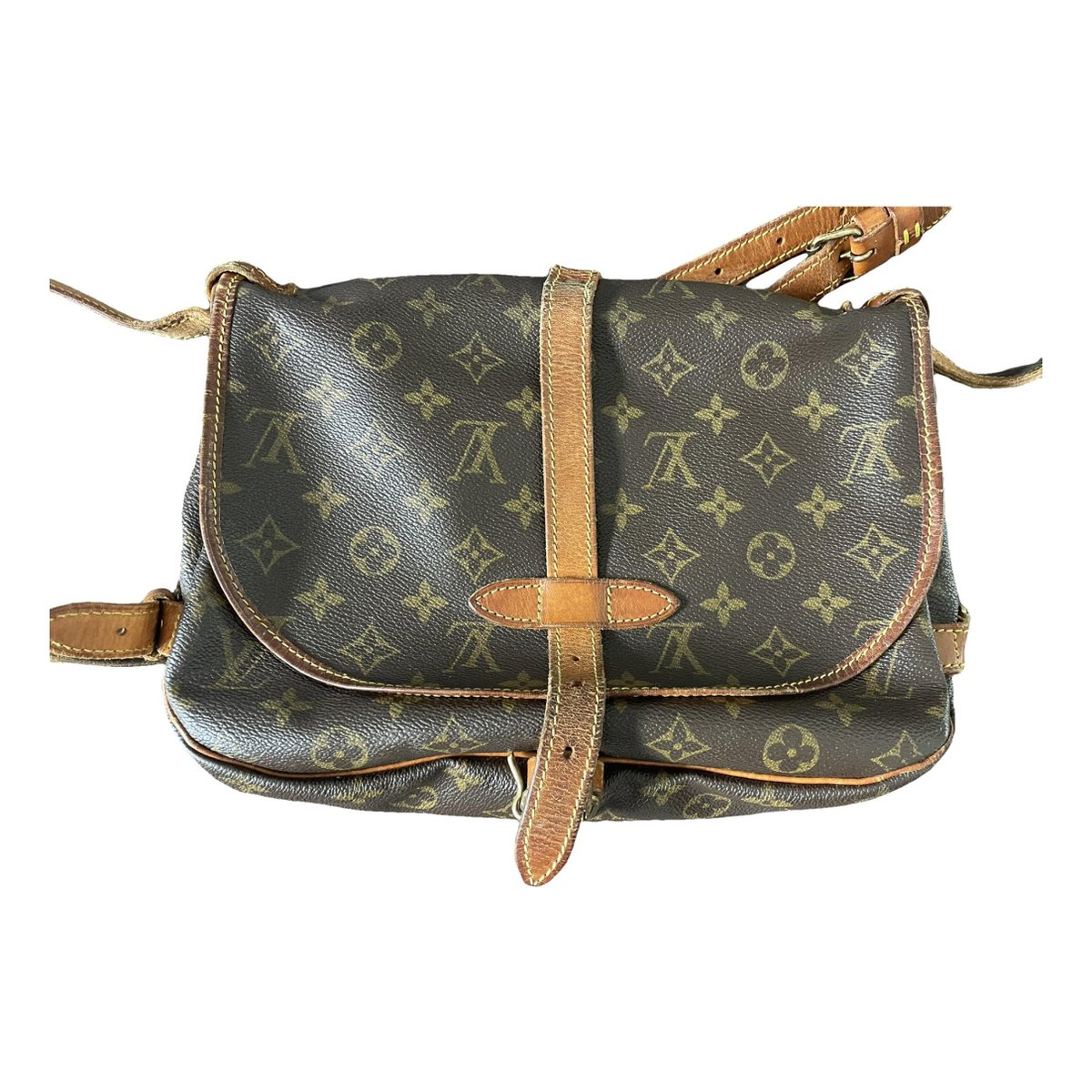 Saumur leather clutch bag