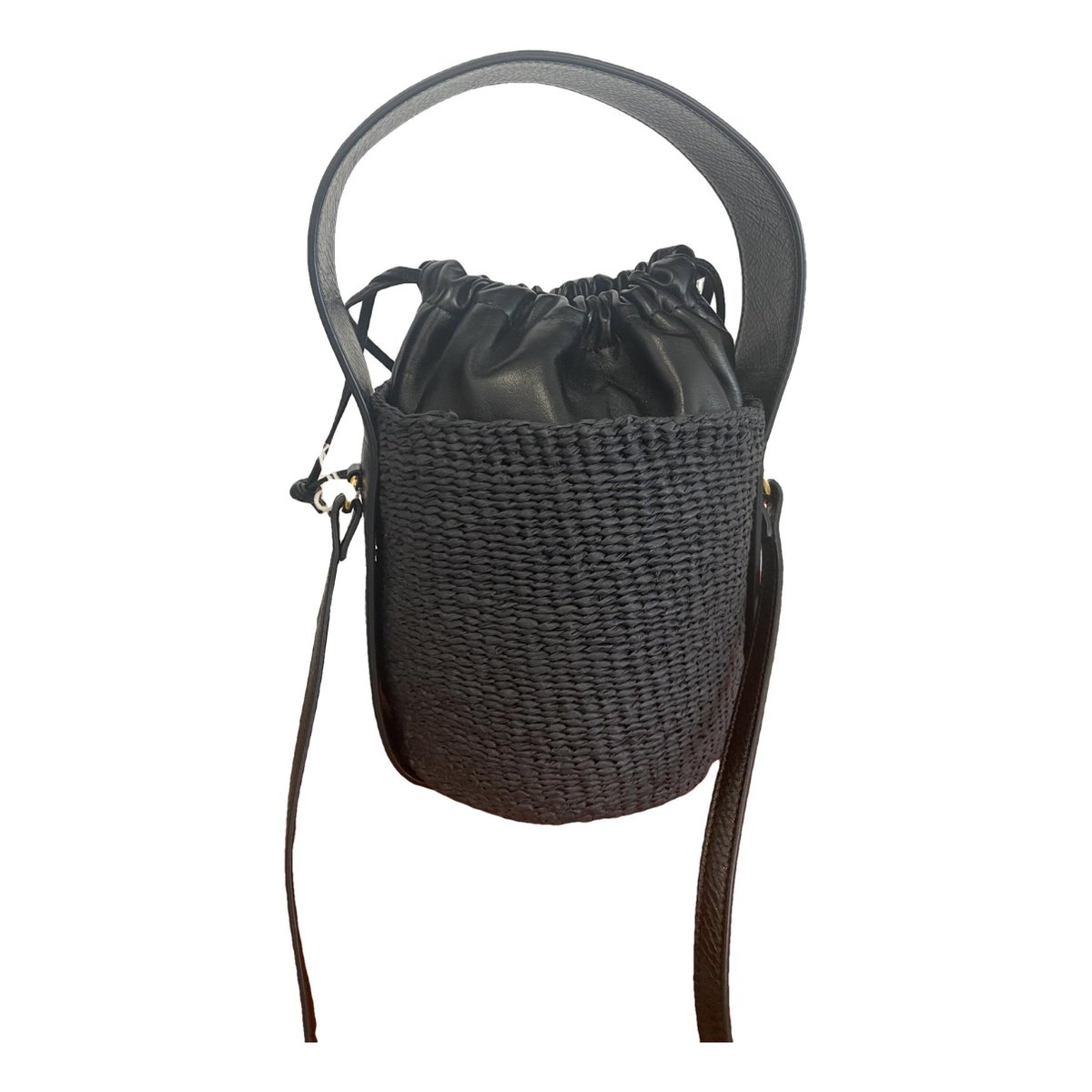Woody Basket leather handbag