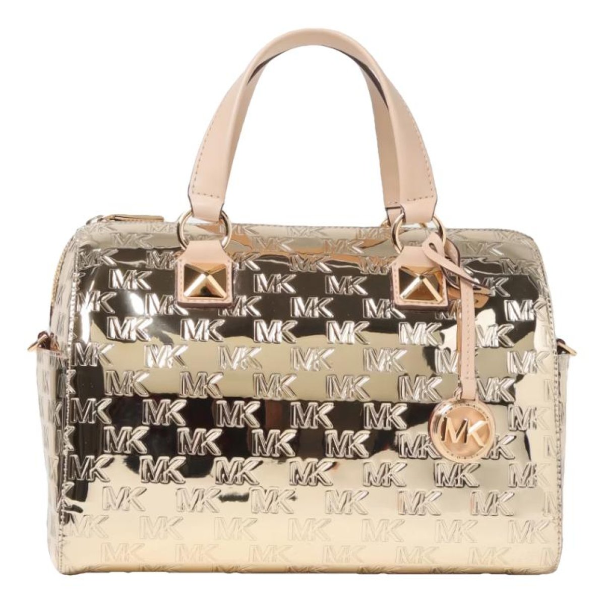 Grayson Barrel patent leather handbag