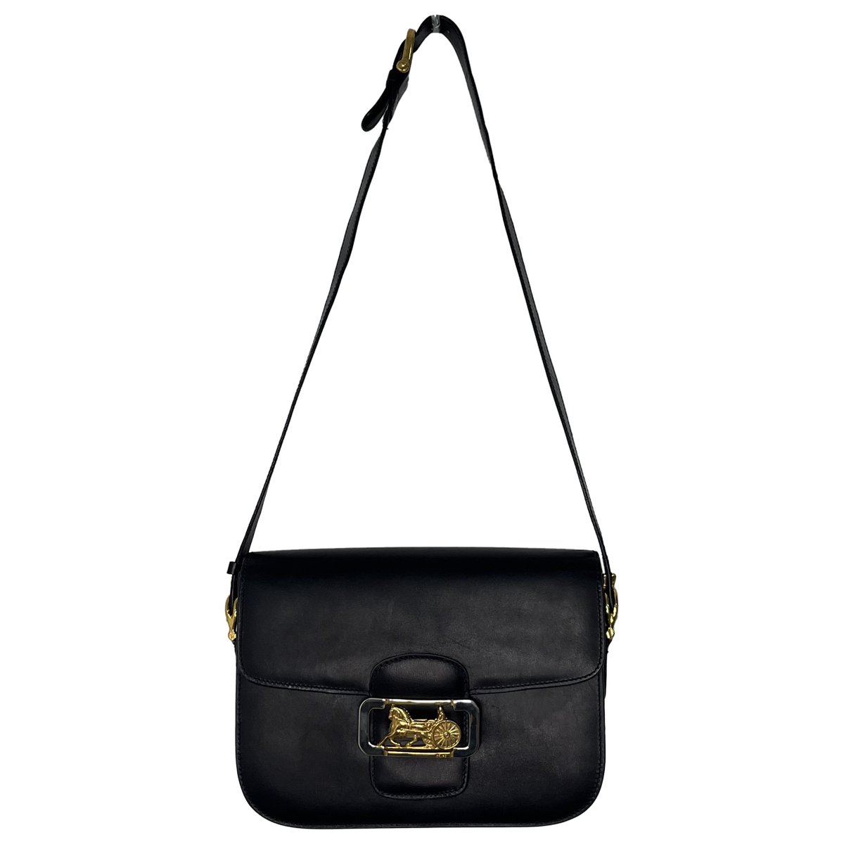 Triomphe Maillon Chain leather handbag